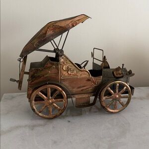 Vintage copper car music box